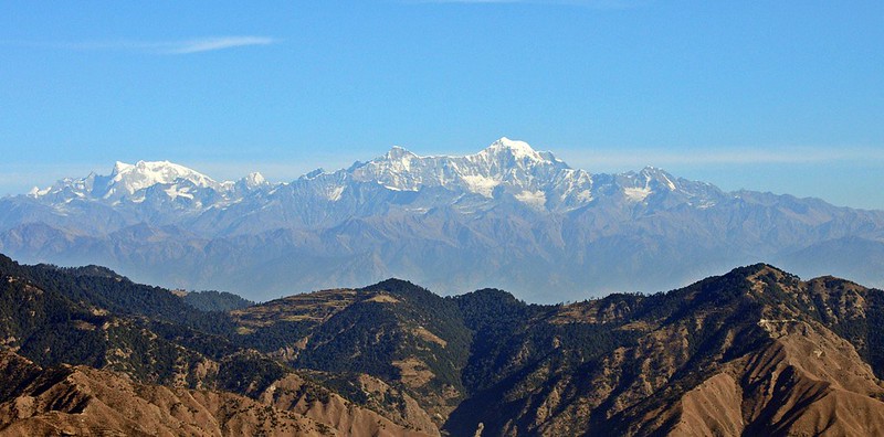 Himalayas from Kausani