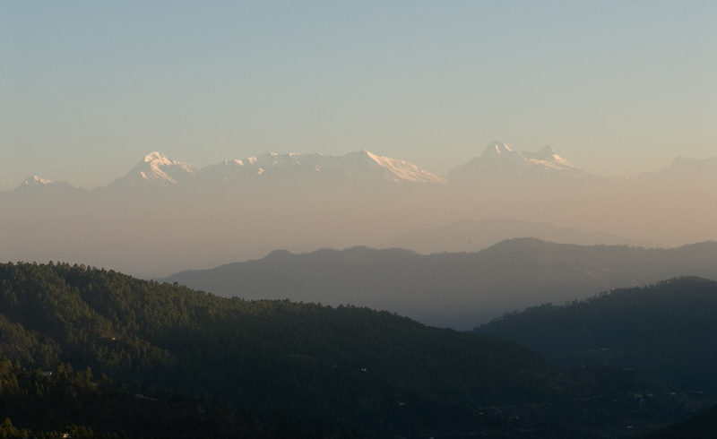 View of Himalayas from Mukteshwar